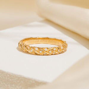 Anillo Diamond Waves